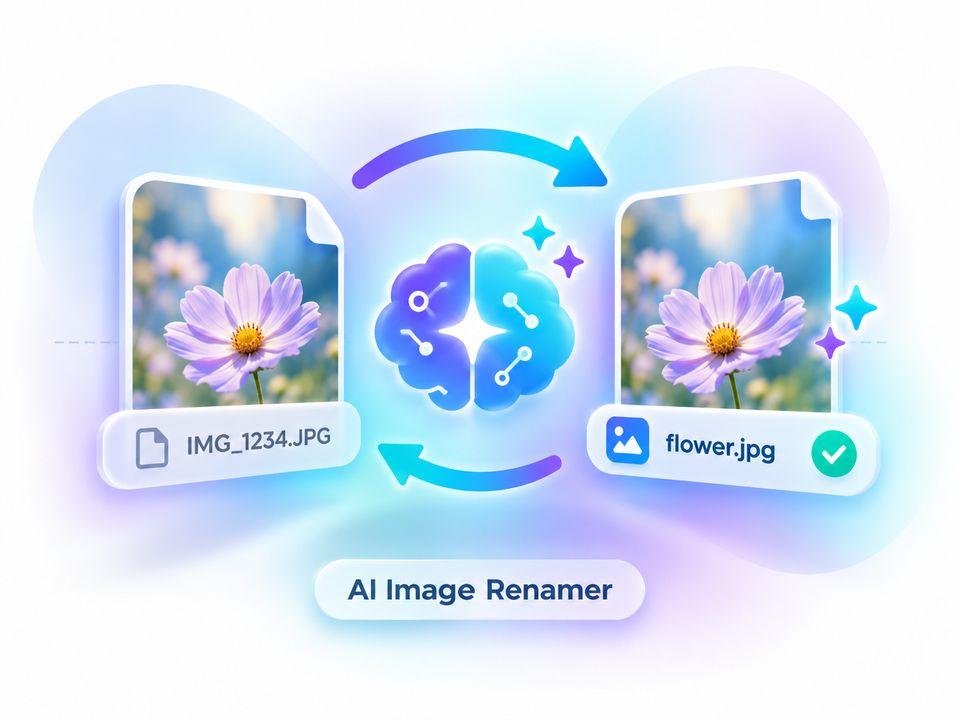 AI image renamer — generate SEO-friendly filenames from photo content