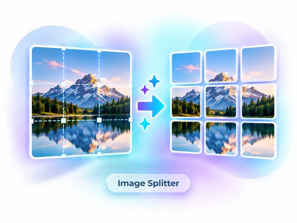 Free image splitter — split photos into Instagram 3×3 or custom grids in your browser